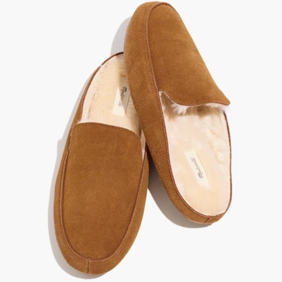 Madewell Shoes - Madewell The Loafer Tan Suede Scuff Slippers 8 M